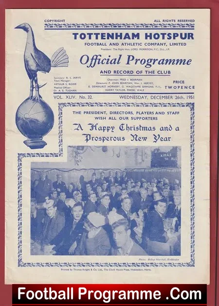 Tottenham Hotspur v Charlton Athletic 1951