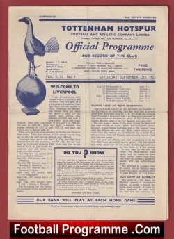 Tottenham Hotspur v Liverpool 1953 – 1950s
