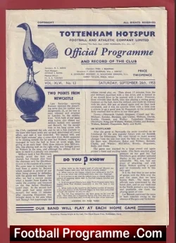 Tottenham Hotspur v Manchester United 1953 – Man Utd