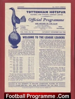 Tottenham Hotspur v Manchester United 1956 – Man Utd 56