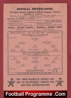 Tottenham Hotspur v Southampton 1945