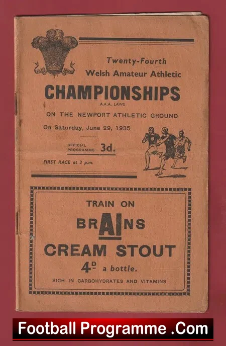 Wales Welsh Amateur Athletics Championships 1935 – Newport