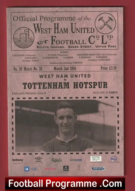 West Ham United v Tottenham 2016 – Last Season Upton Park