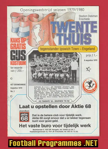FC Twente v Ipswich Town 1979 – Dutch – Holland