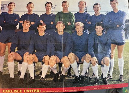 Carlisle United Football Club Multi Autographed SIGNED 1960s