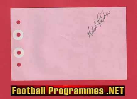Malcolm R….n? – Heart Of Midlothian Hearts Signed Autograph