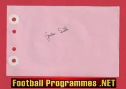 Gordon Smith - Heart Of Midlothian Hearts Signed Autograph