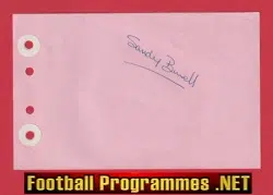 Sandy Burrell - Heart Of Midlothian Hearts Signed Autograph