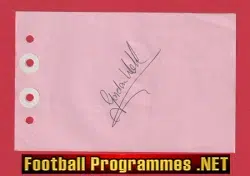Gordon ? - Heart Of Midlothian Hearts Signed Autograph