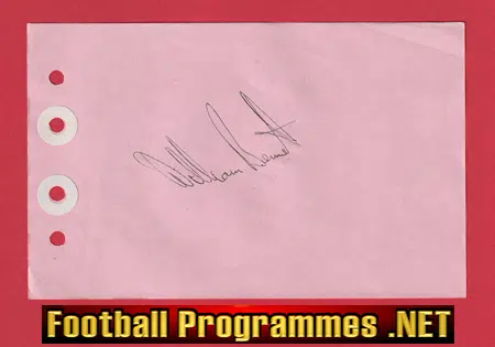 William Bennet – Heart Of Midlothian Hearts Signed Autograph