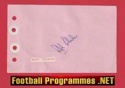 Ralph Callachan - Heart Of Midlothian Hearts Signed Autograph
