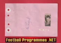 John Hagart - Heart Of Midlothian Hearts Signed Autograph