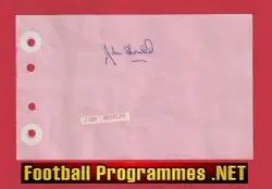 John Showler - Heart Of Midlothian Hearts Signed Autograph