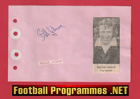 Willie Gibson – Heart Of Midlothian Hearts Signed Autograph