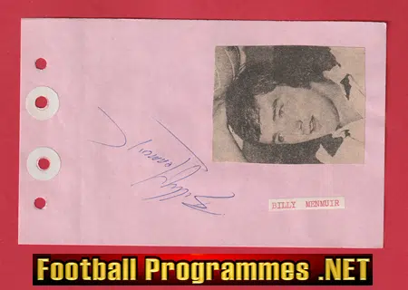 Johnny Hamilton - Heart Of Midlothian Hearts Signed Autograph