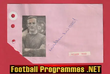 Wilson Wood – Heart Of Midlothian Hearts Signed Autograph