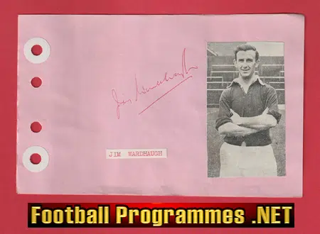Jim Wardhaugh - Heart Of Midlothian Hearts Signed Autograph