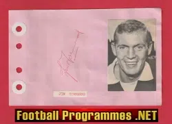 Jim Townsend - Heart Of Midlothian Hearts Signed Autograph