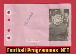 Neil Murray - Heart Of Midlothian Hearts Signed Autograph