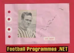Roy Barry - Heart Of Midlothian Hearts Signed Autograph