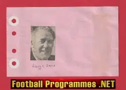 George Davis - Heart Of Midlothian Hearts Signed Autograph