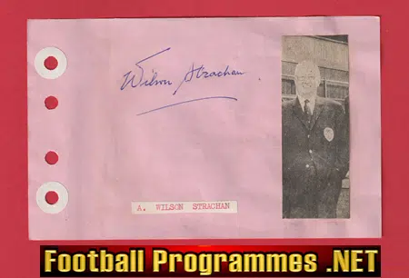 Wilson Strachan – Heart Of Midlothian Hearts Signed Autograph