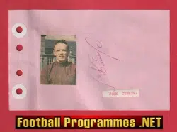 John Cumming - Heart Of Midlothian Hearts Signed Autograph