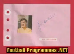 Jim Cruickshank - Heart Of Midlothian Hearts Signed Autograph