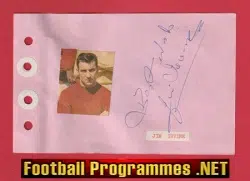 Jim Irvine - Heart Of Midlothian Hearts Signed Autograph