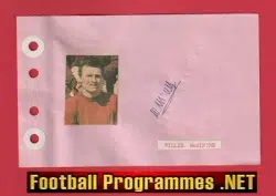 Willie McAlpine - Heart Of Midlothian Hearts Signed Autograph