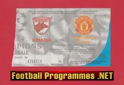 Dinamo Bucharest v Manchester United 2004 - Ticket - Romania