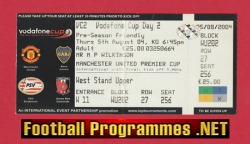 Manchester United 2004 – Pre season friendly Full Ticket