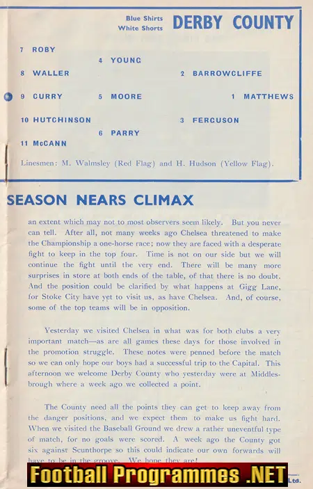 Bury v Derby County 1963