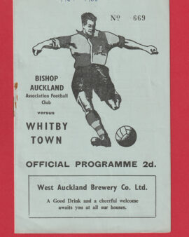 Bishop Auckland v Whitby Town 1955 – Northern Challenge Cup