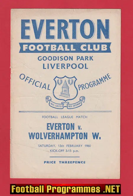 Everton v Wolves 1960