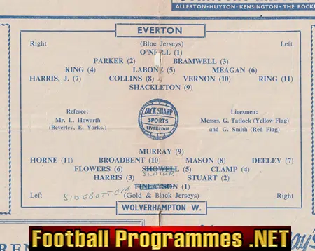 Everton v Wolves 1960