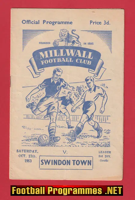 Millwall v Swindon Town 1953