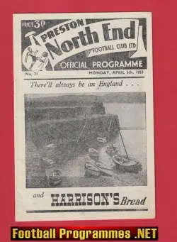 Preston North End v Burnley 1953