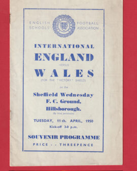 England v Wales 1950 – Sheffield Wednesday  Sir Bobby Charlton