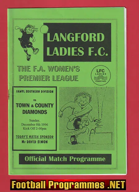 Langford Ladies v Town & Country Diamonds 1996 - Womens Football