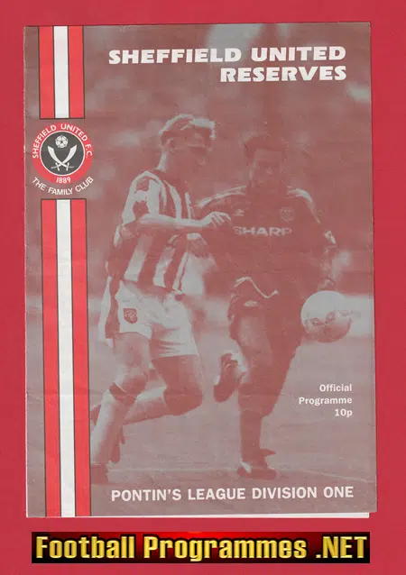 Sheffield United v Sheffield Wednesday 1992 – Reserves Match