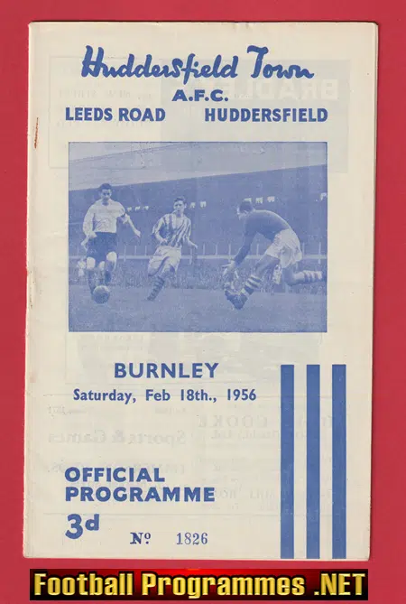 Huddersfield Town v Burnley 1956