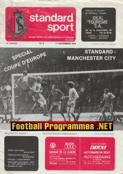 Standard Liege v Manchester City 1978 - Belgium UEFA Cup
