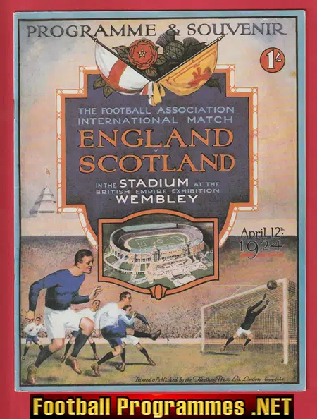 England v Scotland 1924 – Football International – Wembey
