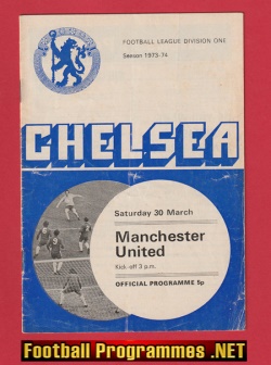 Chelsea v Manchester United 1974 – Man Utd