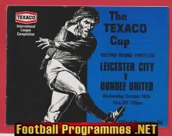 Leicester City v Dundee United 1973 - Texaco Cup