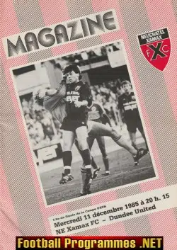 Neuchatel Xamax v Dundee United 1985 - Switzerland UEFA Cup