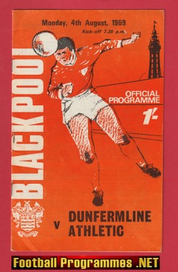 Blackpool v Dunfermline Athletic 1969 – Official Programme