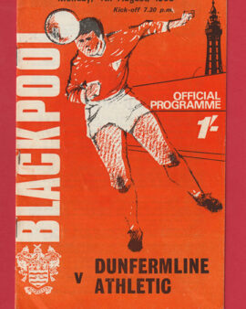 Blackpool v Dunfermline Athletic 1969 – Official Programme