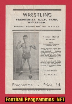 Wrestling Credenhill RAF Camp 1945 – Silcock – Manto – Rigby